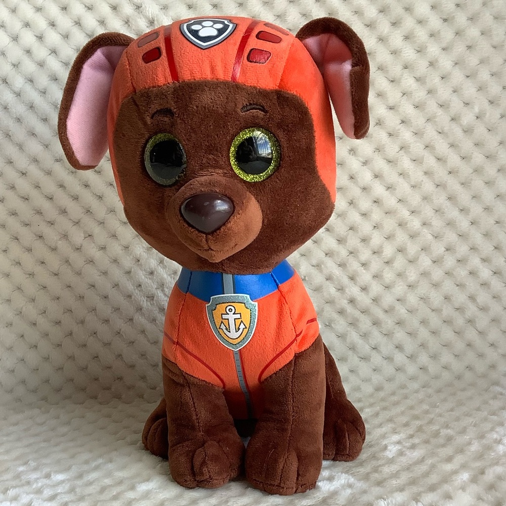 Ty Paw Patrol Zuma Plush Brown Orange Dog Stuffed Animal Toy 2017 Spin Master